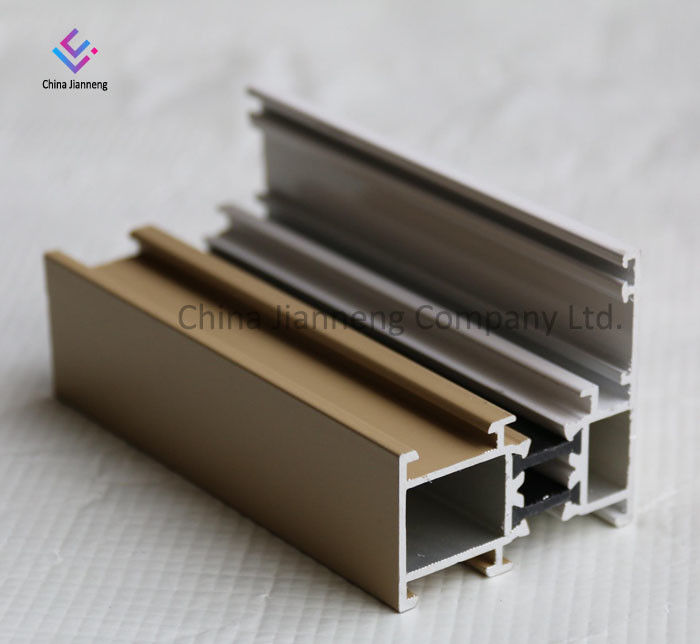 Adapté aux besoins du client 6063 châssis de fenêtre en aluminium de porte de l'extrusion T5 pour les portes coulissantes de Cabinet