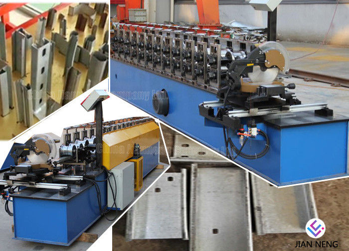 Type galvanisé C/petit pain Purlin de Z formant la machine avec hydraulique coupe