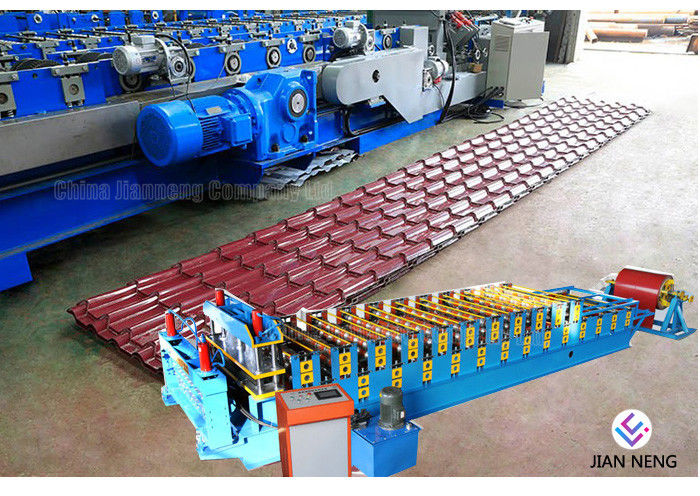 Petit pain en acier ondulé vitré de tuile formant la feuille MachineWith de toiture de machine 18 stations de formation