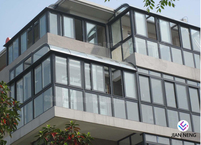 Mur rideau Windows en aluminium et portes basses - verre d'E pour l'immeuble de bureaux