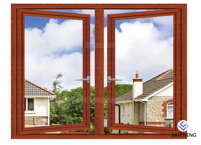 Fenêtre française de tissu pour rideaux - coupure Windows en aluminium et portes 6063 - de lustre thermique du double T5