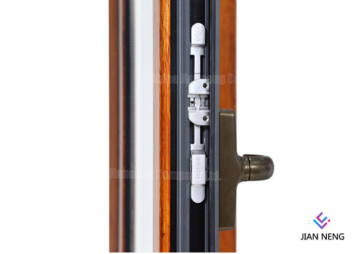 Portes en aluminium de tissu pour rideaux de style de l'Australie, aluminium glissant des portes de patio avec le verre givré gâché