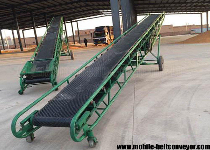 Convoyeur à bande portatif mobile de conteneur de chargement de grain de cadre d'acier au carbone de grain