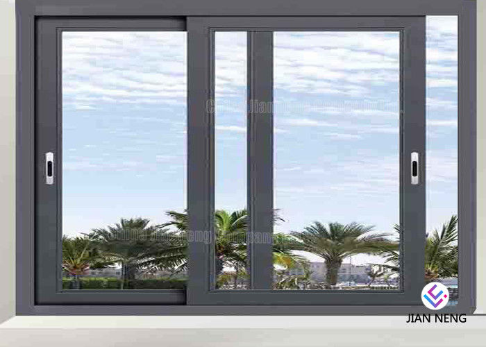 Aluminium vitré par double Windows coulissant pour l'épaisseur de paroi de la Chambre 1.4mm~3.0mm