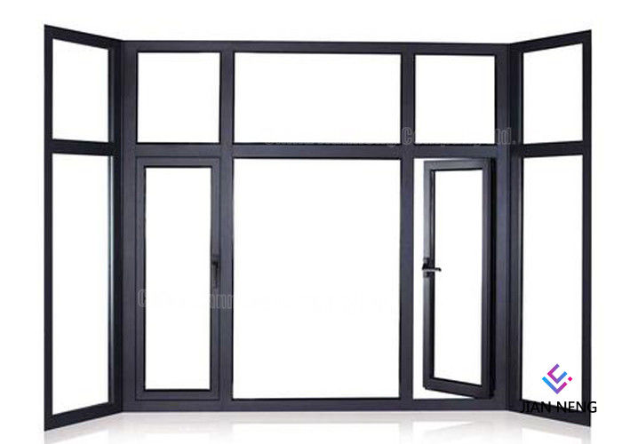 Fenêtre en aluminium de profil en verre insonorisé et porte Windows et taille standard de portes